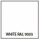 Пластик / WHITE RAL 9003