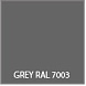 Пластик / Grey RAL7003
